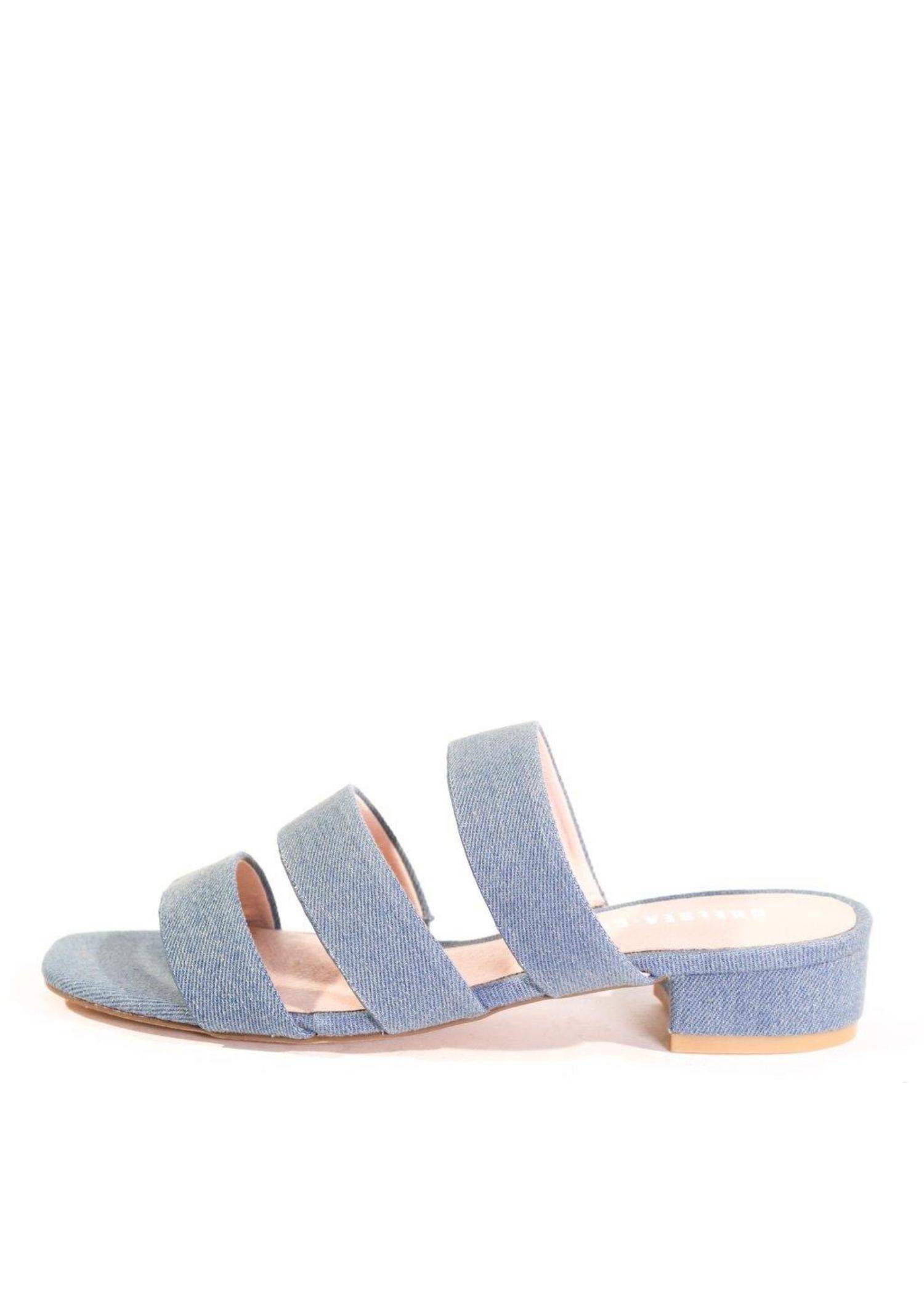 April Denim Sandal Mules Product Image