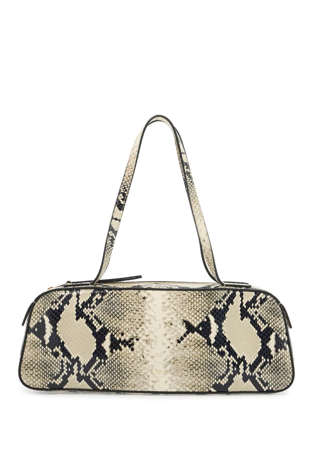 KHAITE Womens Natural Simona Snakeskin-effect Leather Shoulder Bag In Multi Product Image