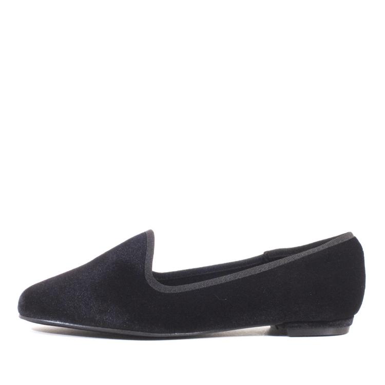 Chain Velvet Loafers Product Image