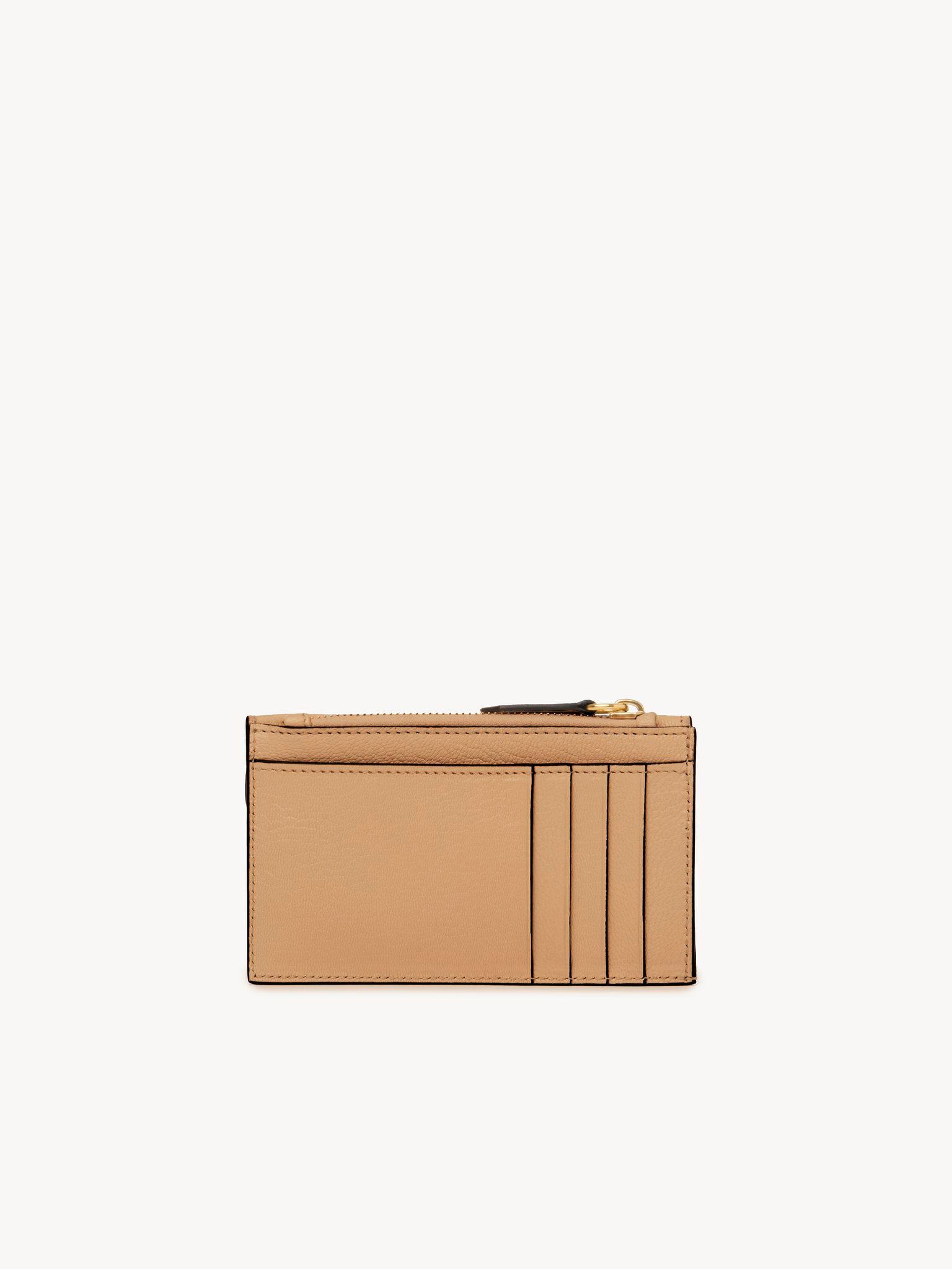 Small Envelope purse with card slots in grained leather Product Image