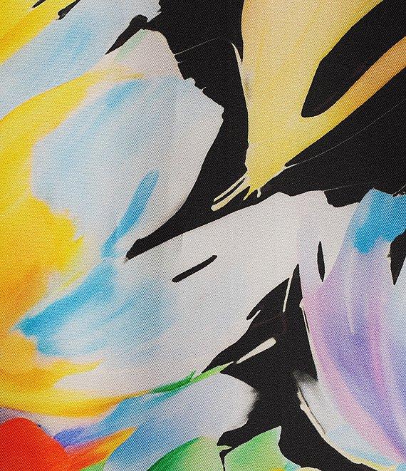 Caroline Rose Brilliant Bouquet Print Mikado Long Statement Jacket Product Image