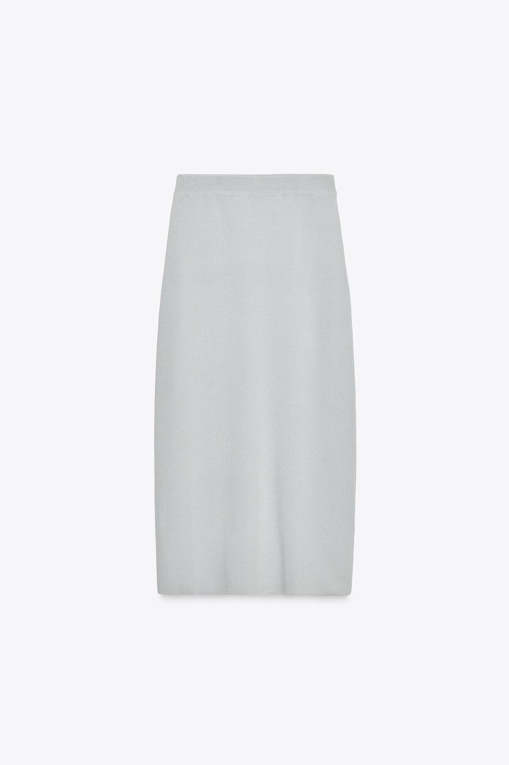 PLAIN KNIT MIDI SKIRT Product Image