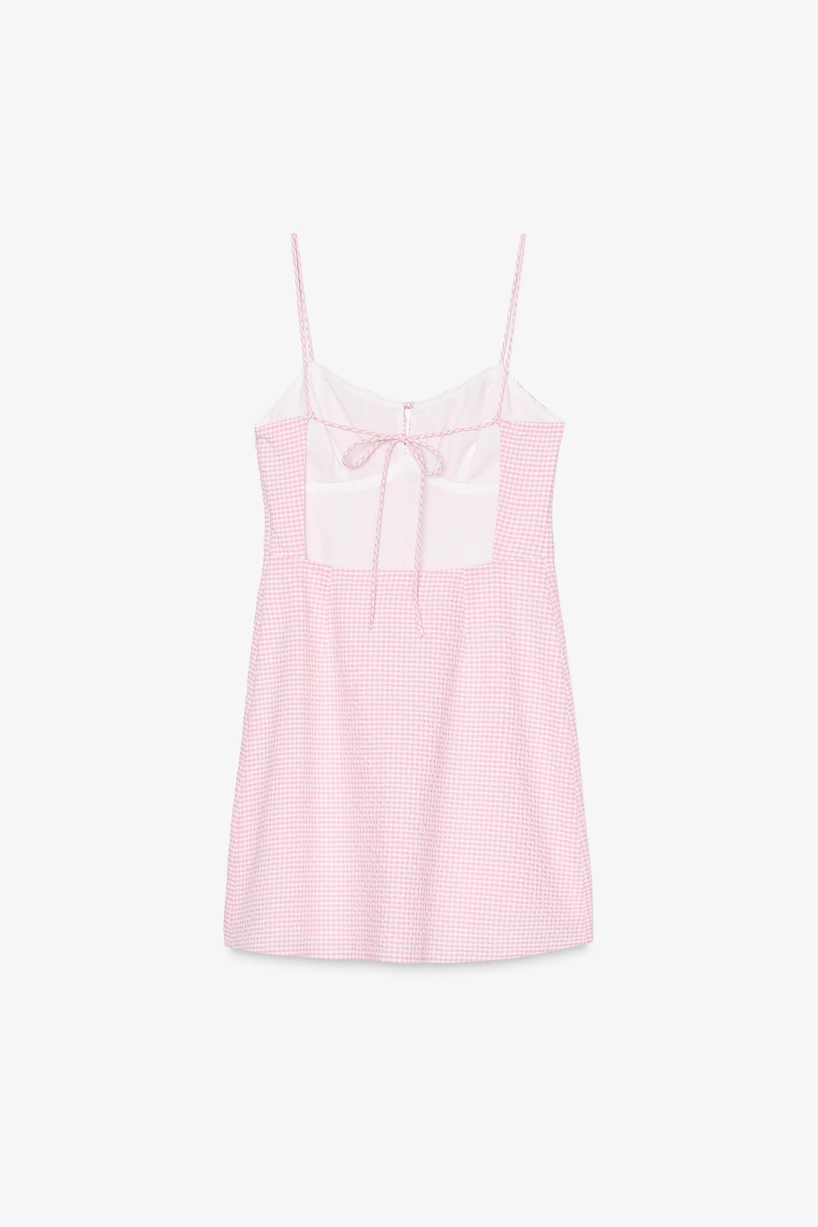 GINGHAM MINI DRESS Product Image