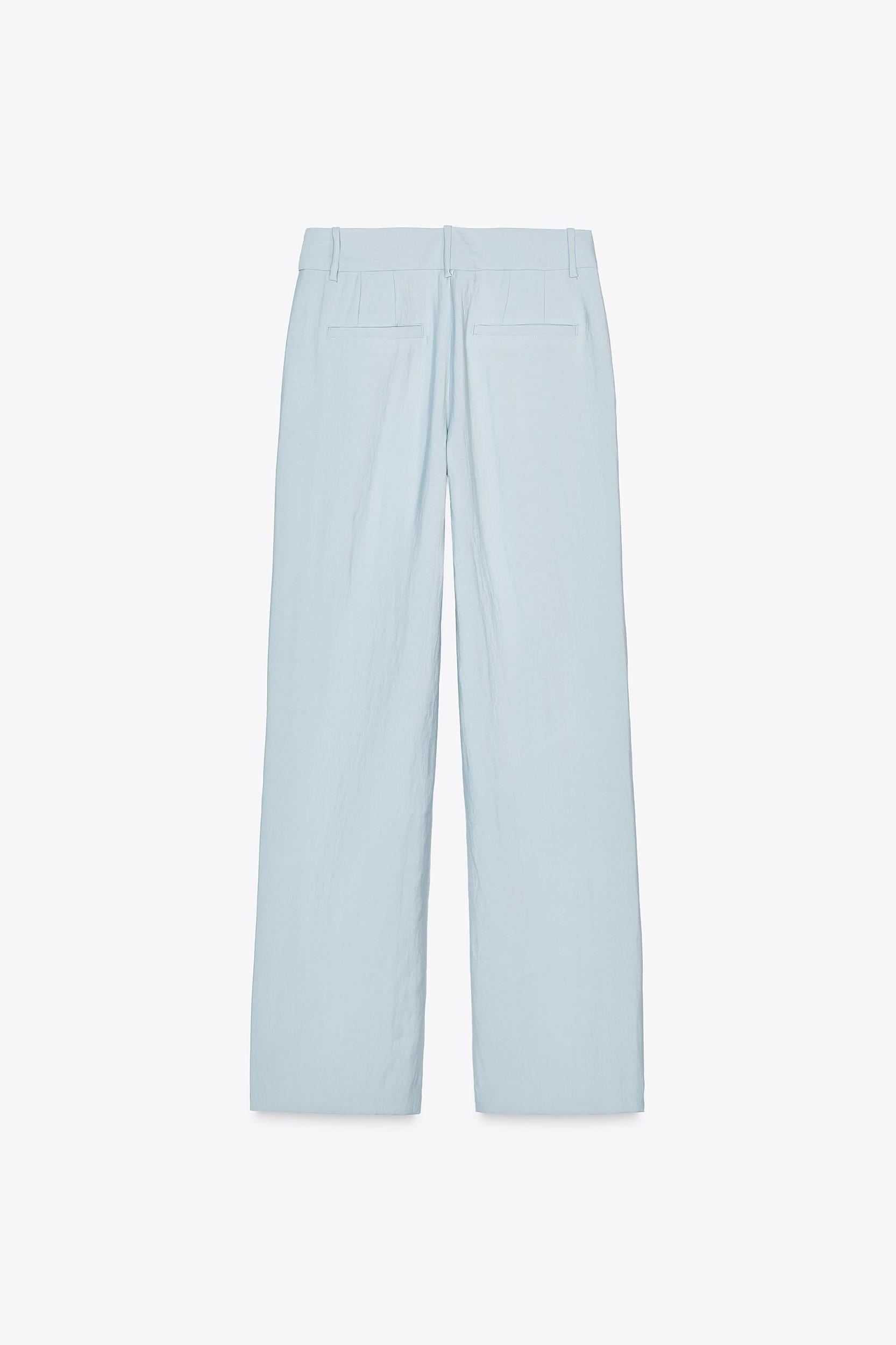 HIGH-WAISTED STRAIGHT LEG PANTS Product Image
