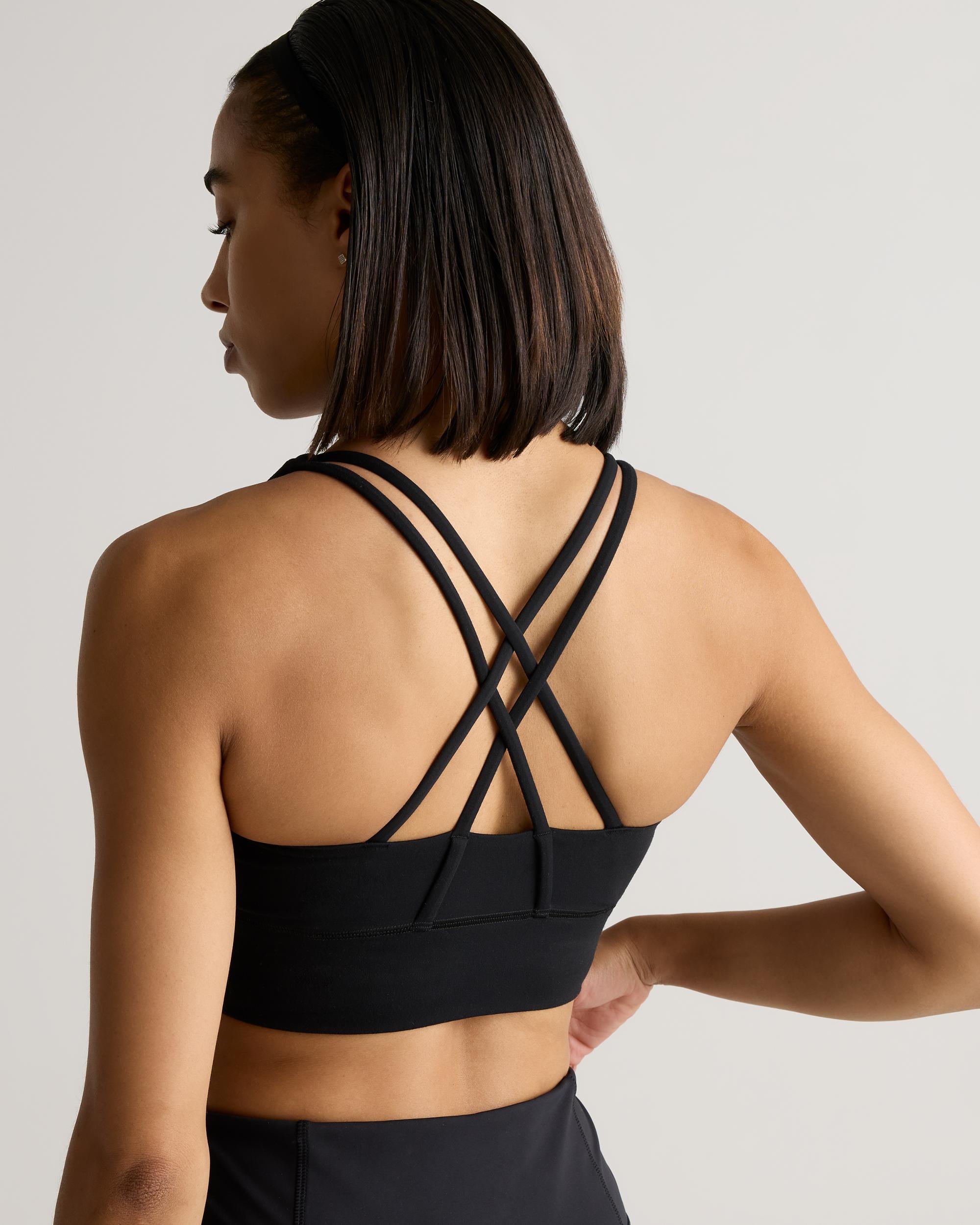 Quince | Women's Power-Up Long Line Strappy Sports Bra Nylon/Spandex Product Image