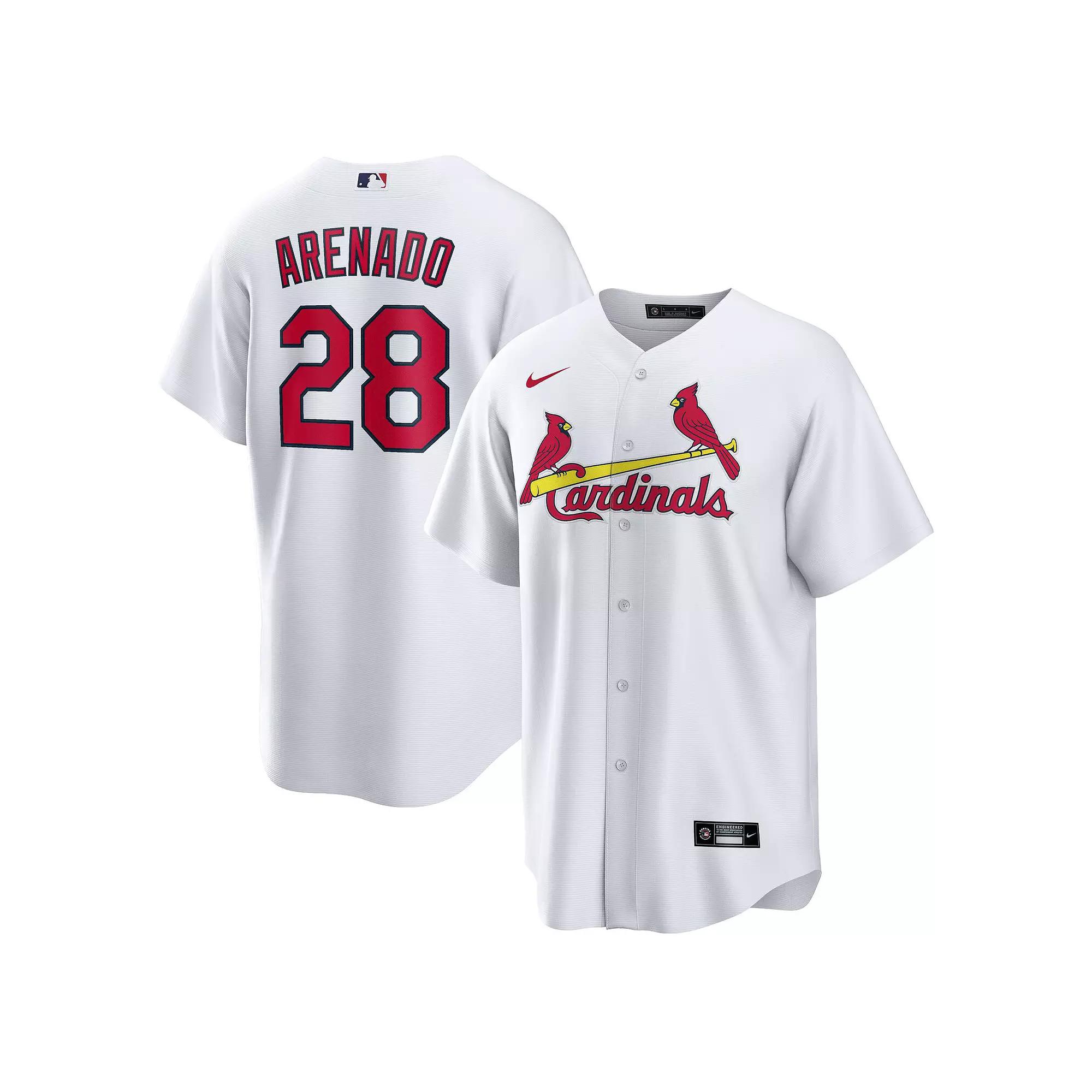 Men's Nike Nolan Arenado White St. Louis Cardinals Home Official Replica Player Jersey,  Product Image