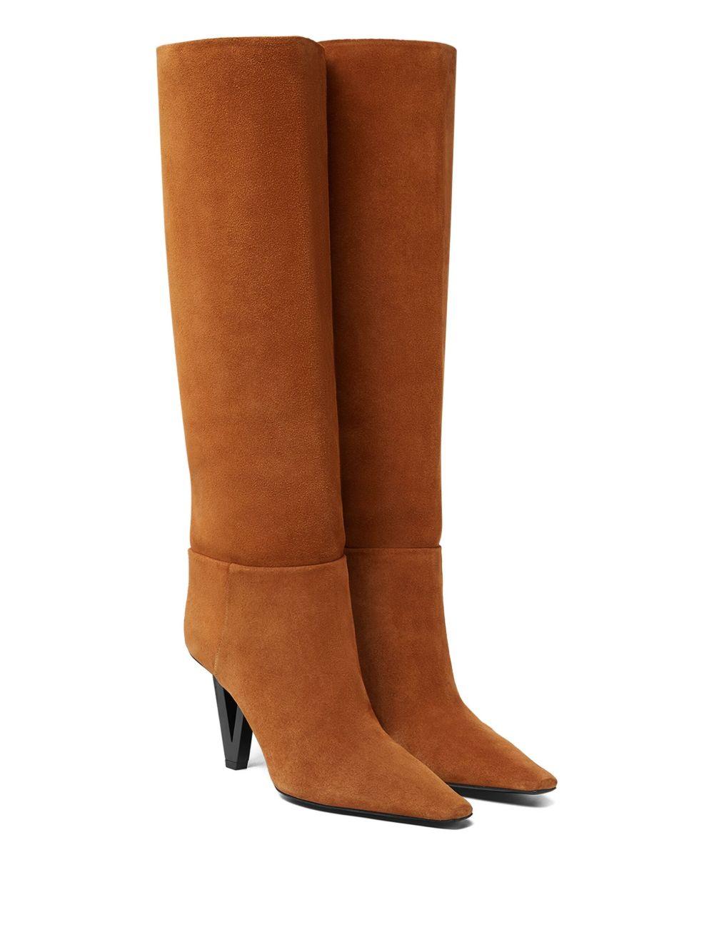 pointed-toe knee-high boots Product Image