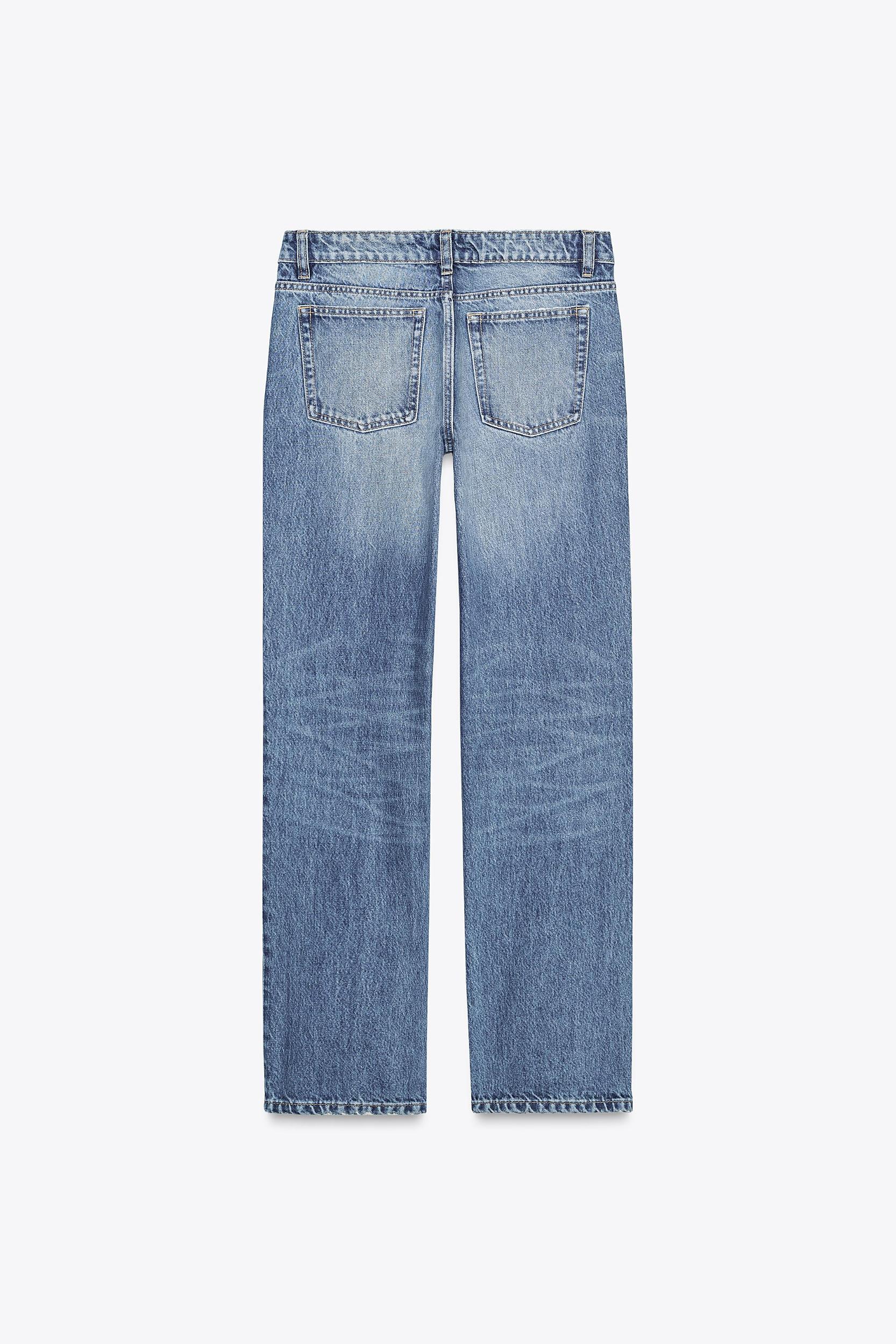 TRF LOW RISE STRAIGHT CUT JEANS Product Image