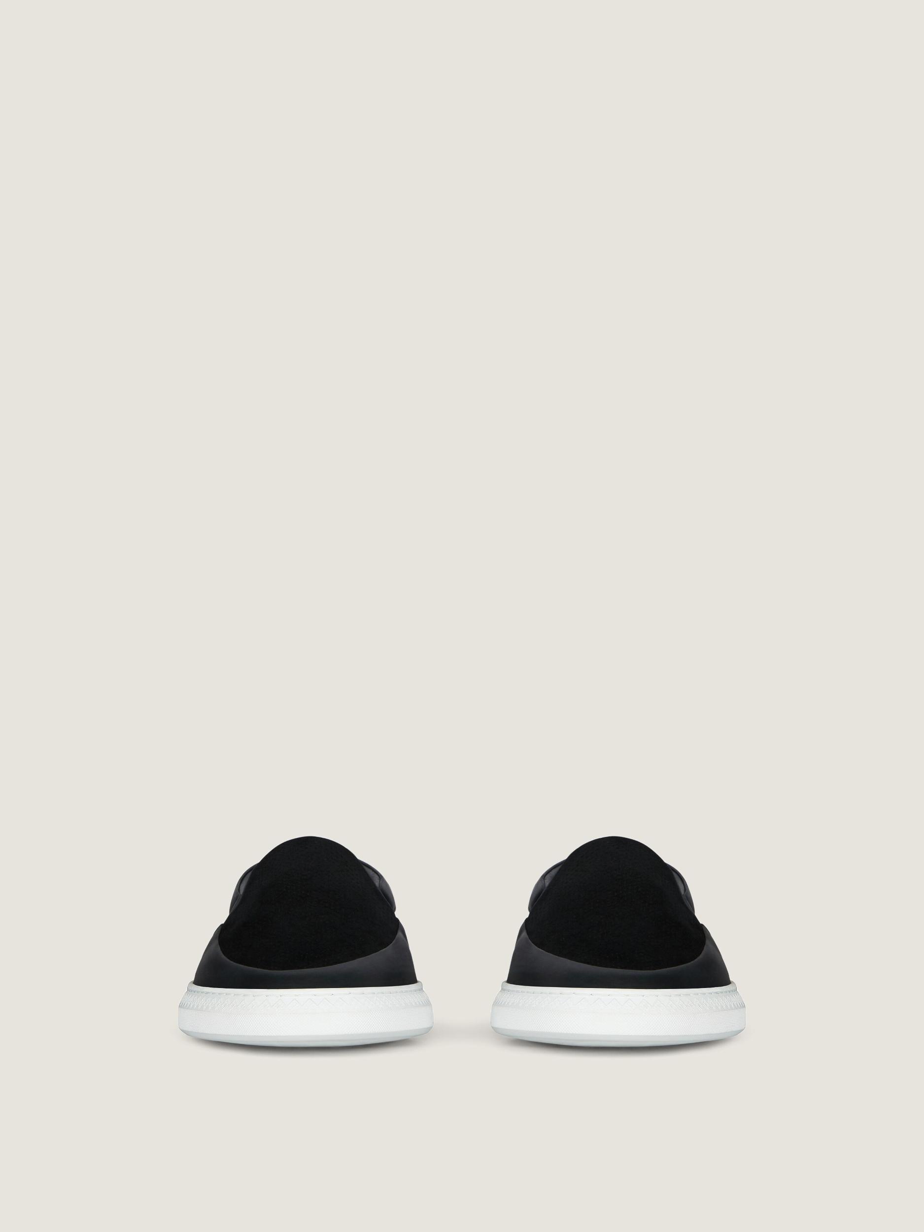 G Set sneakers in leather and perforated suede Product Image