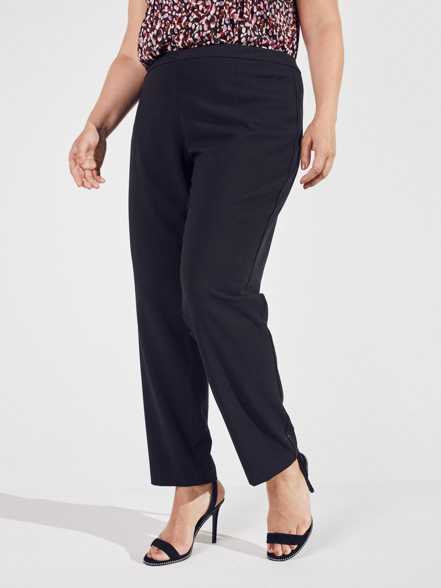 Roz & Ali™ Pull On Tummy Control Pants With L Pockets, Tall Length Plus Product Image