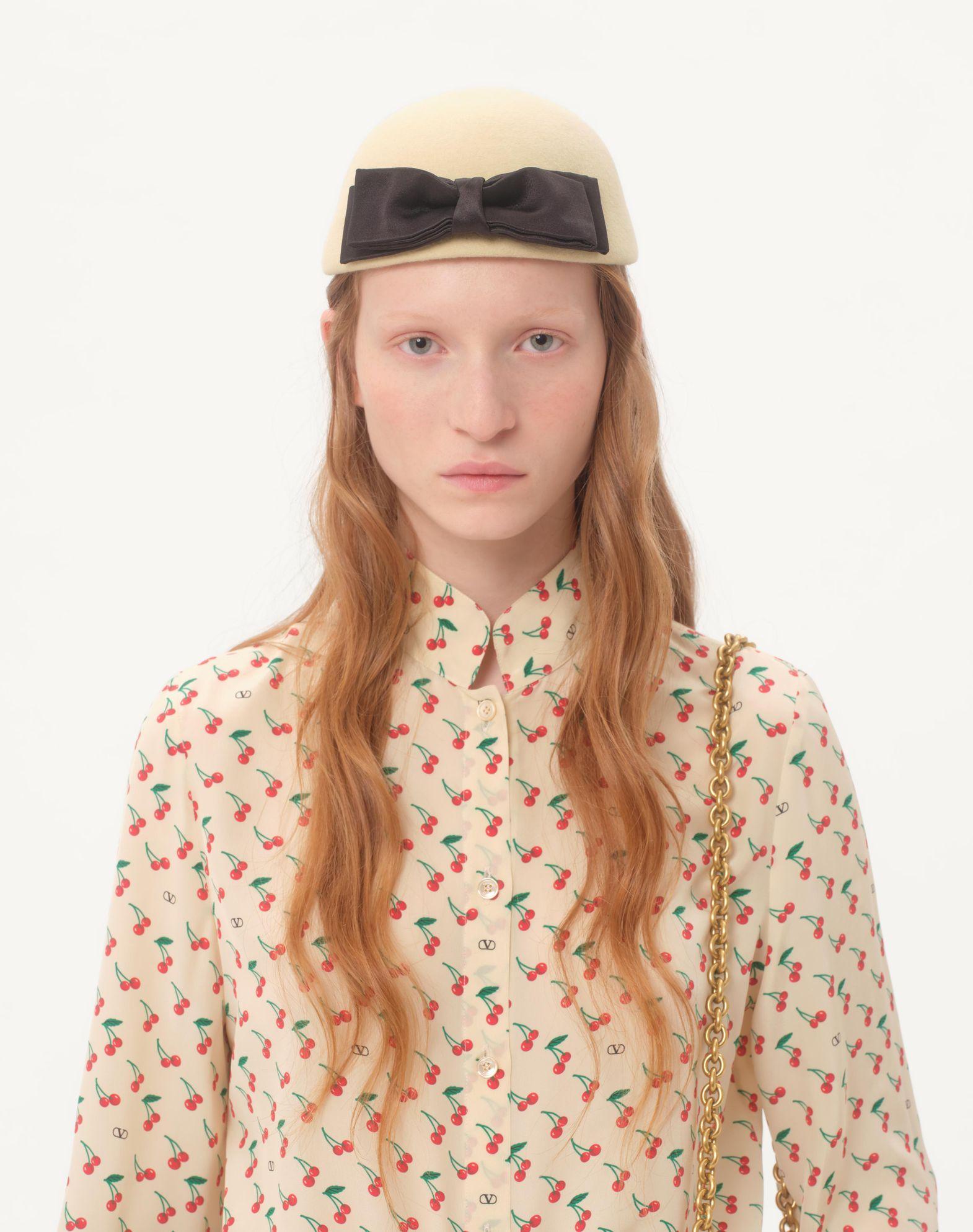 Crepe De Chine Shirt With Cherryfic Print Product Image