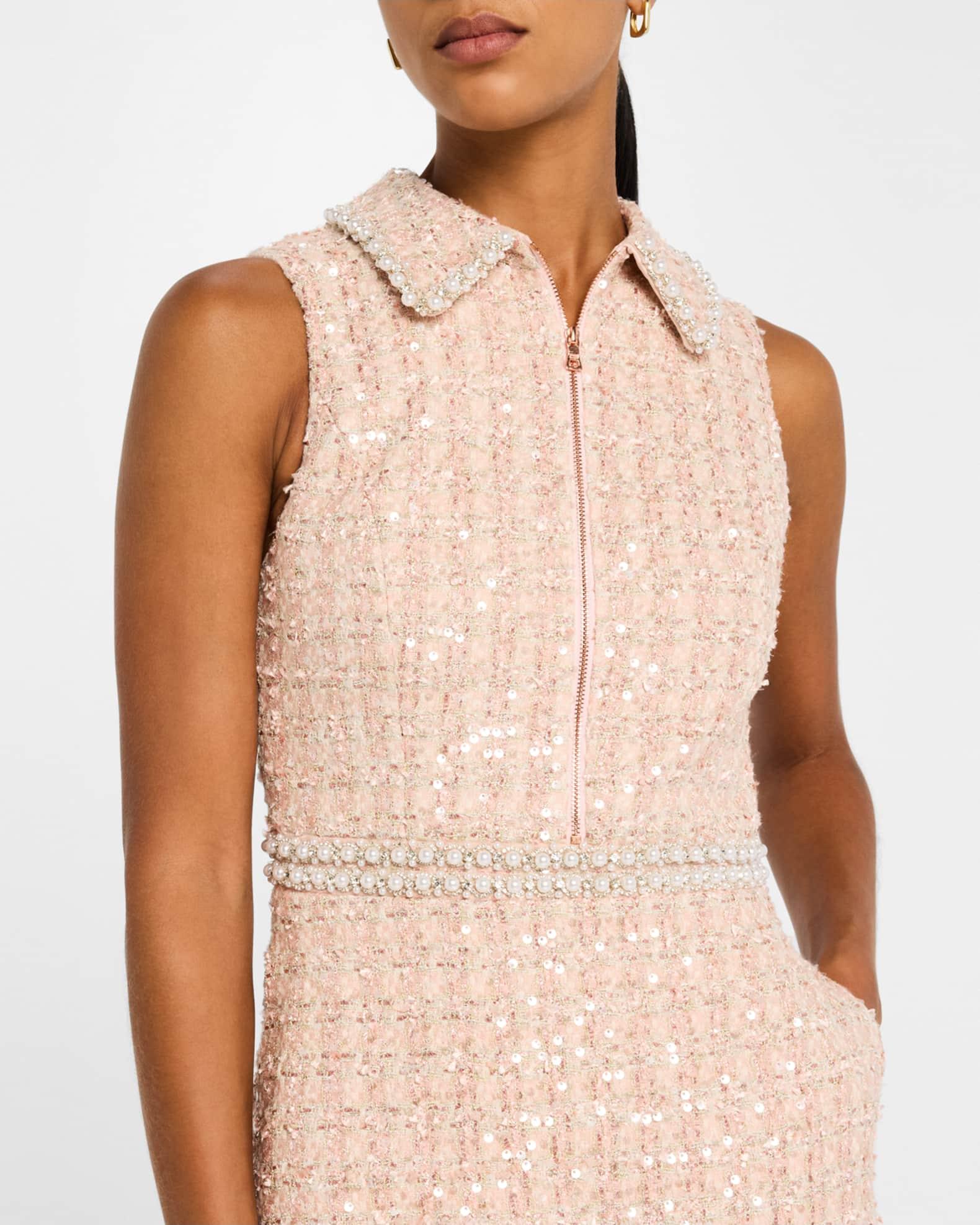 Ellis Embellished Zip-Front Mini Dress Product Image