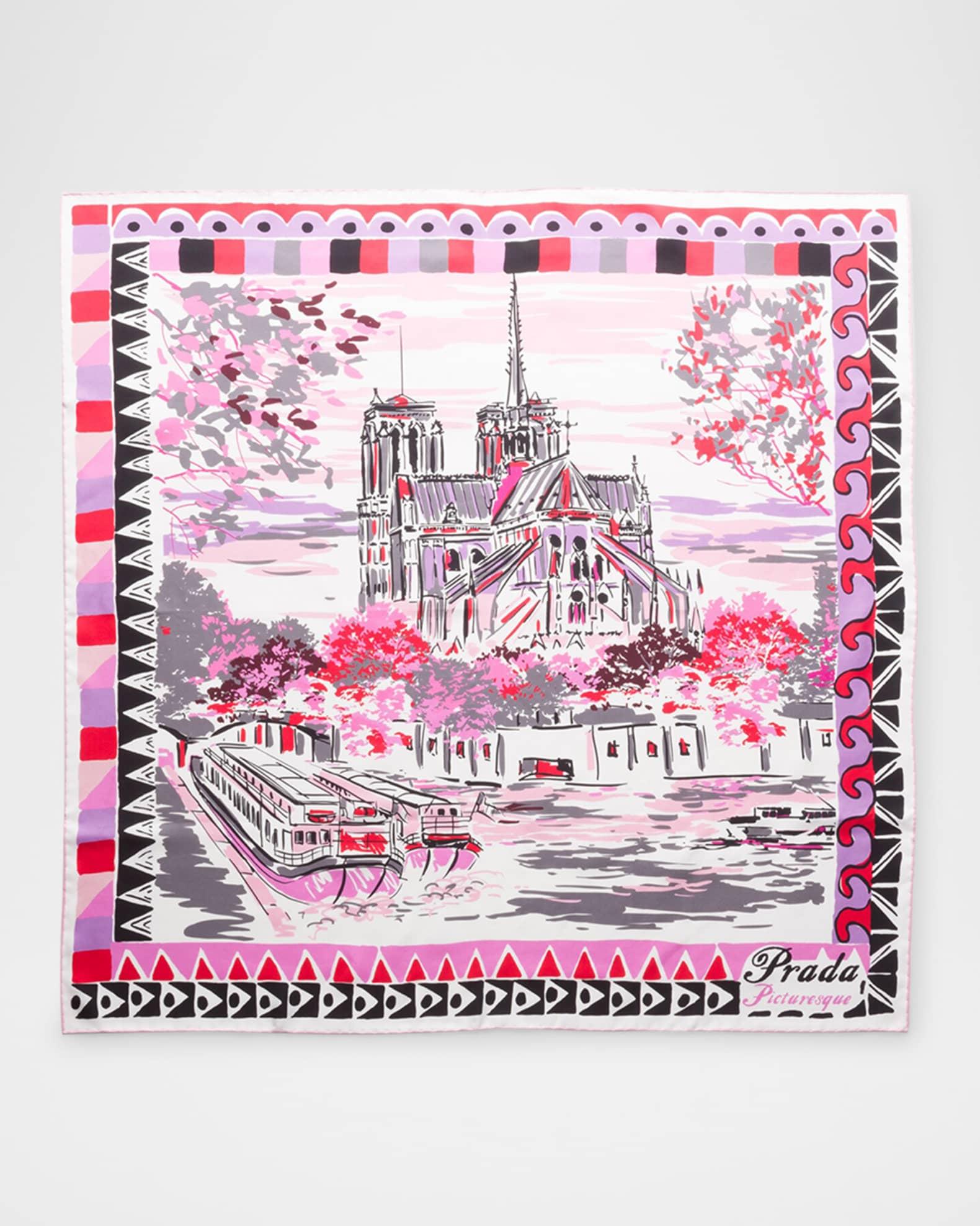 Picturesque Paris Silk Scarf Product Image