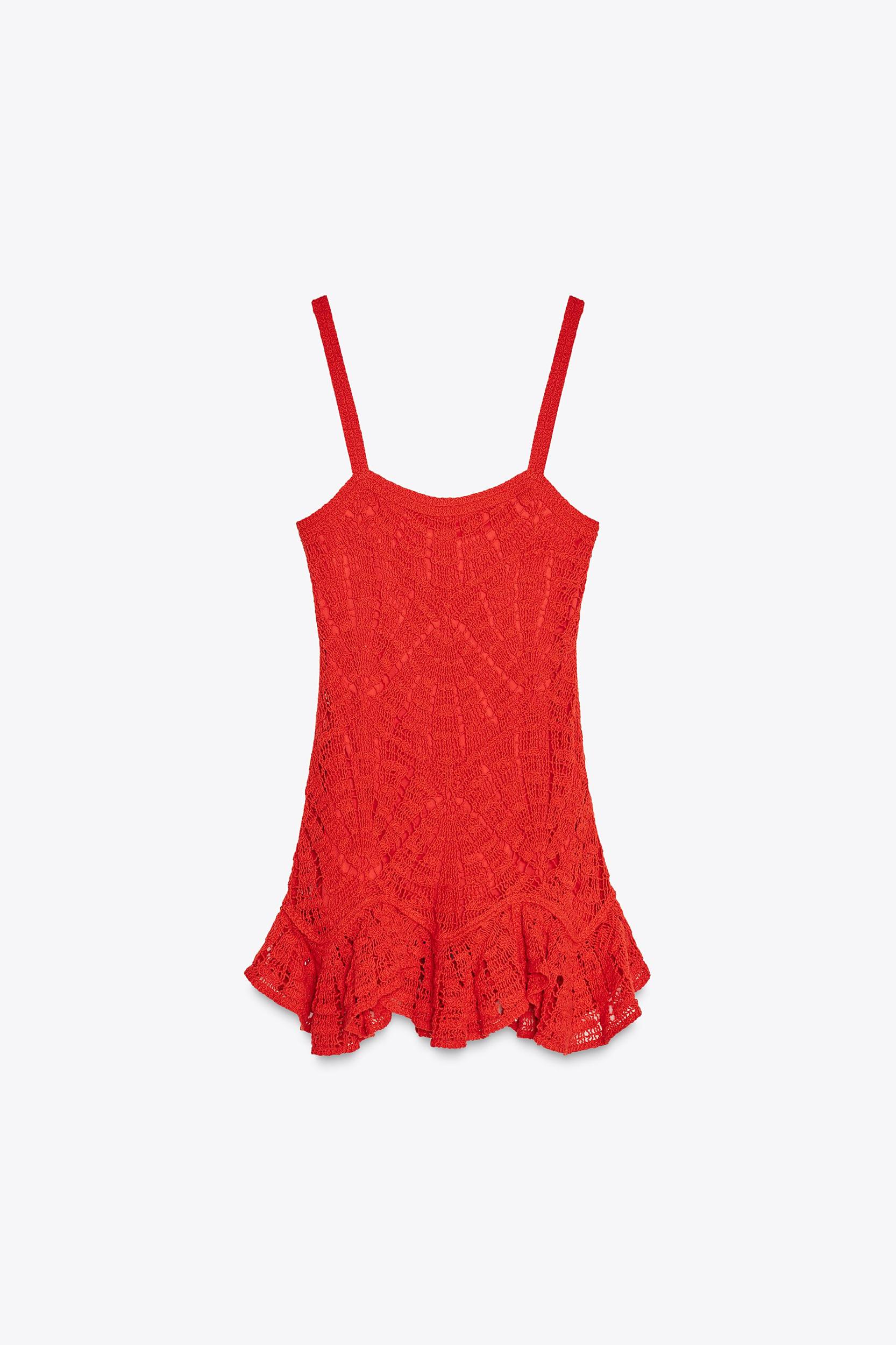 CROCHET PEPLUM DRESS Product Image