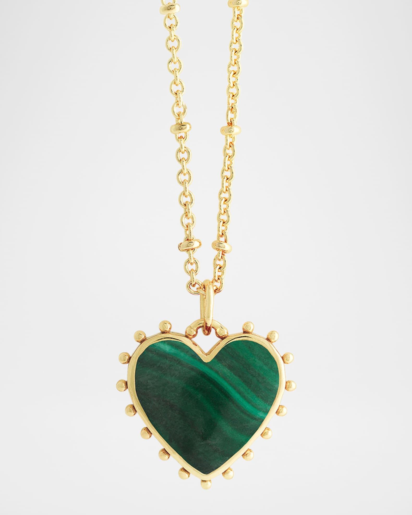Heart Stone Pendant Necklace Product Image