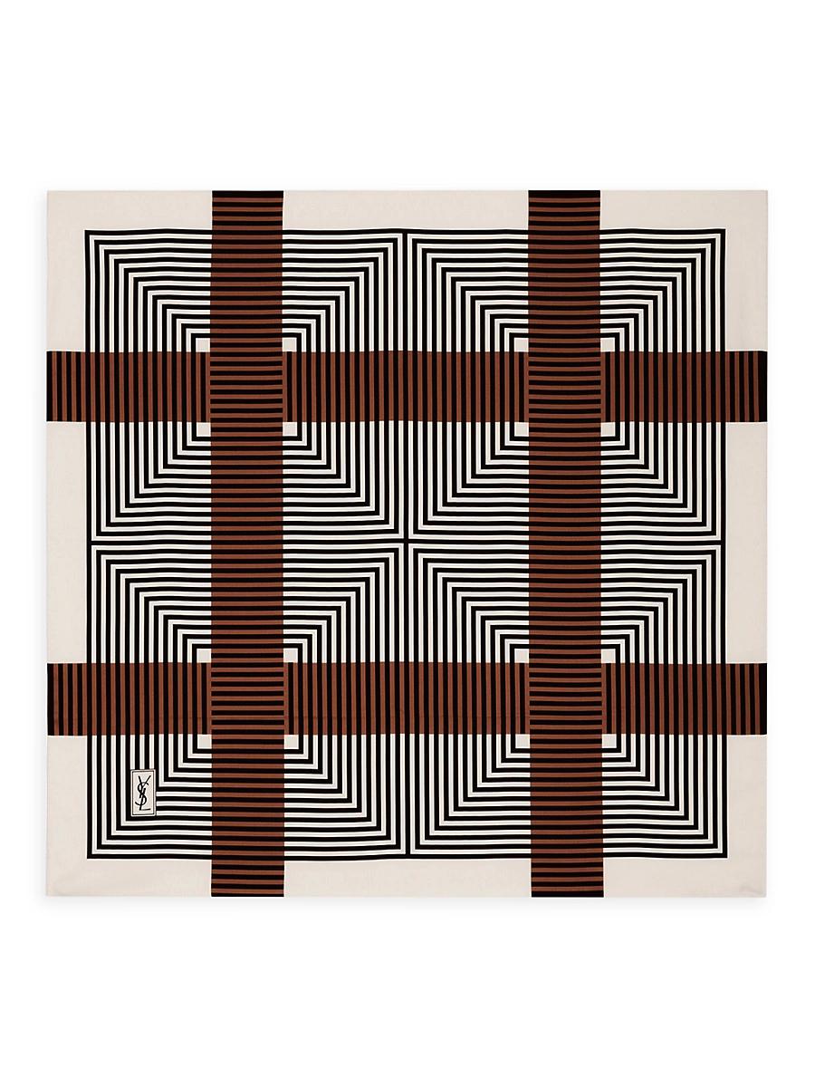 Womens Square Scarf in Silk Twill Product Image