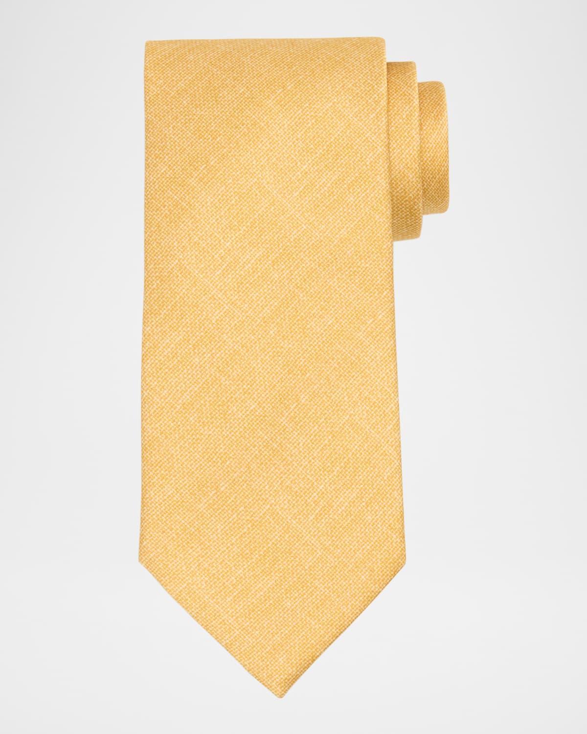 Mens Solid Silk Tie Product Image