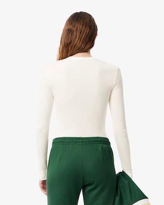 Slim Fit Ribbed Cotton T-shirt Product Image