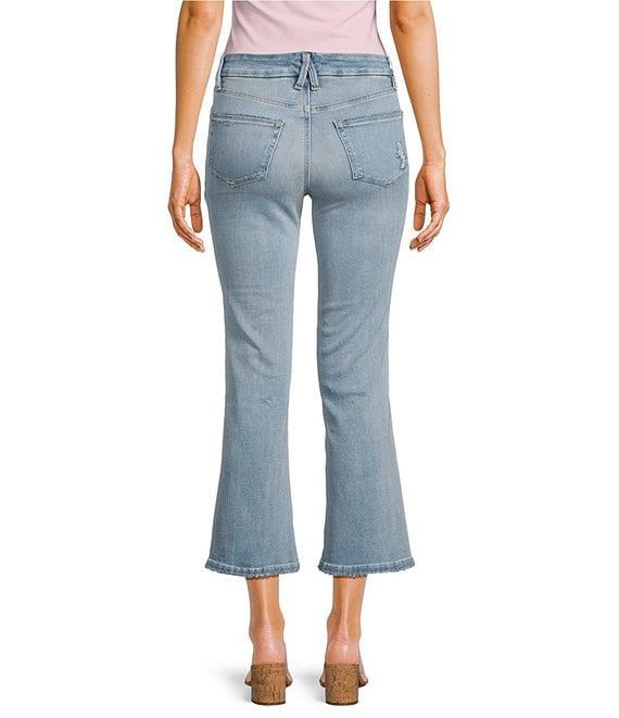 Good American Good Legs Soft-Tech Mid Rise Crop Mini Boot Jeans Product Image