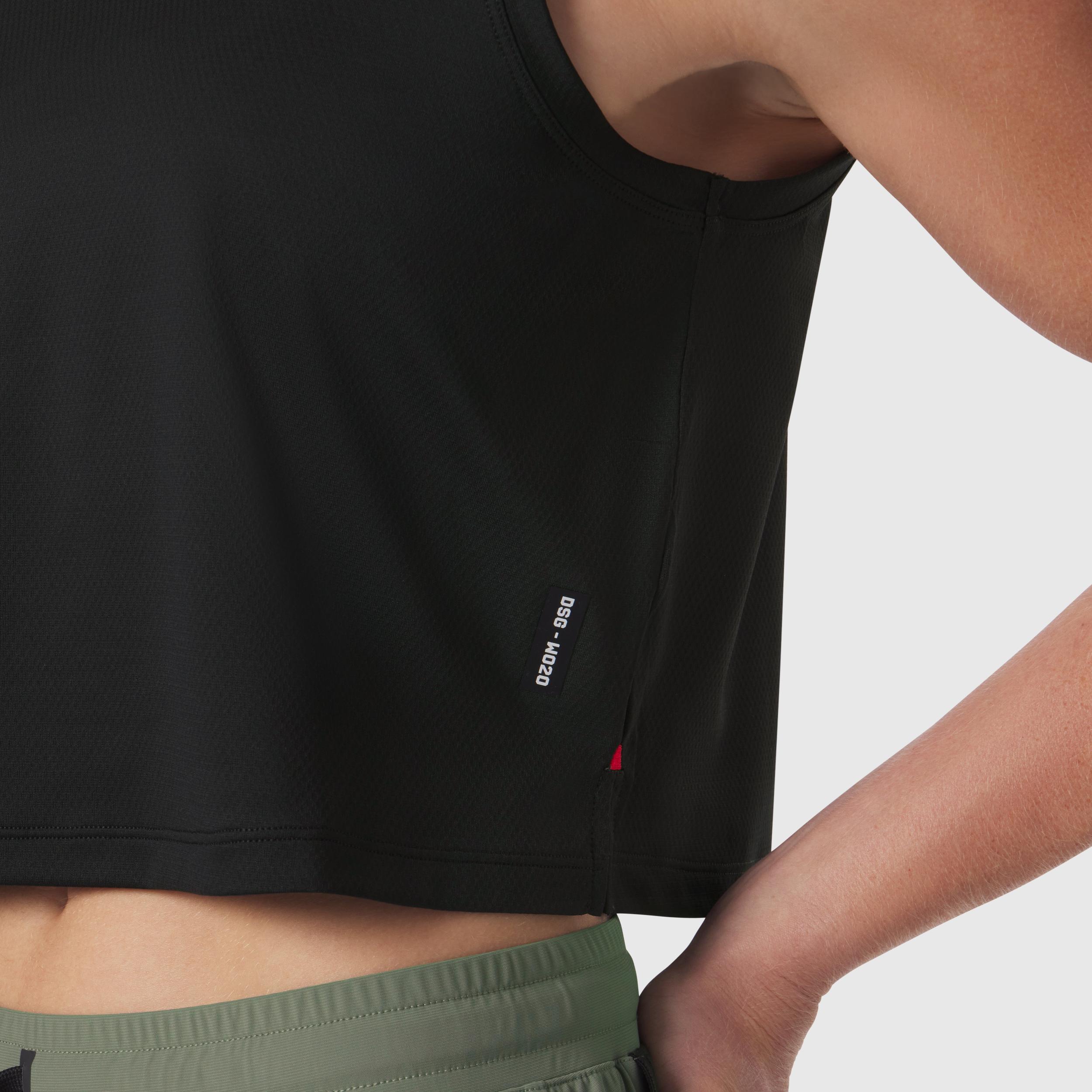 W020. AeroSilver® Tank Top - Black "RP" Product Image