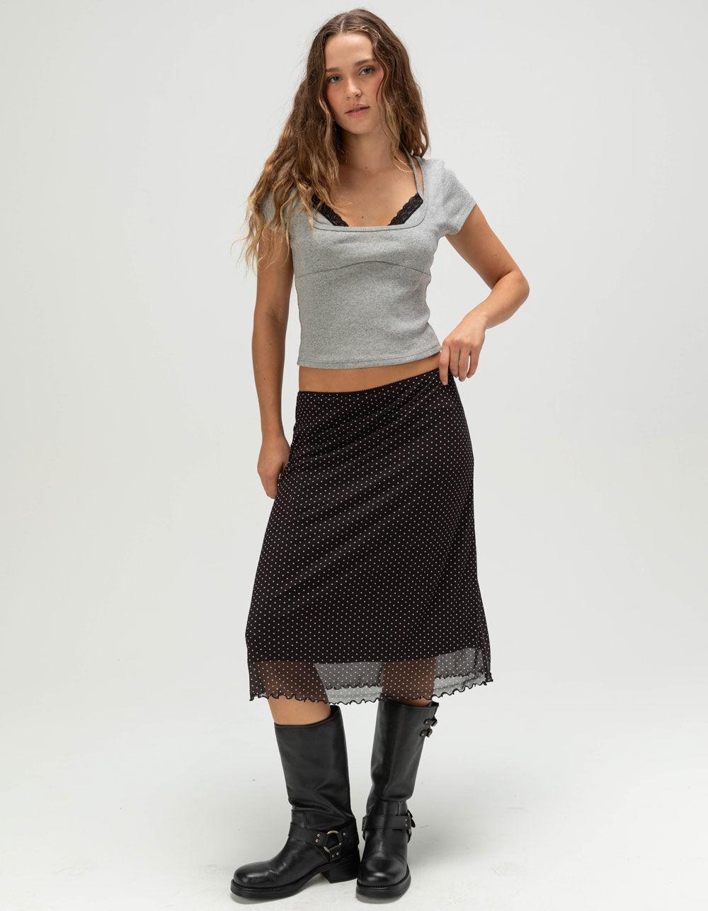 RSQ Womens Double Layer Top - HEATHER GRAY Product Image