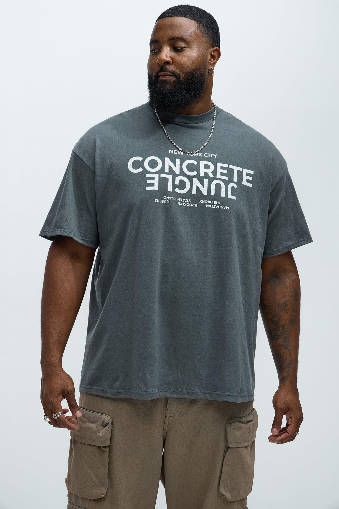 Concrete Jungle NYC Short Sleeve Tee - Grey Product Image