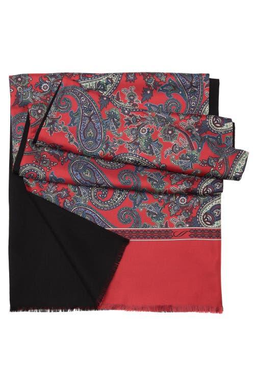 Elizabetta Venezia - Wool Backed Silk Scarf for Men in Red at Nordstrom Product Image