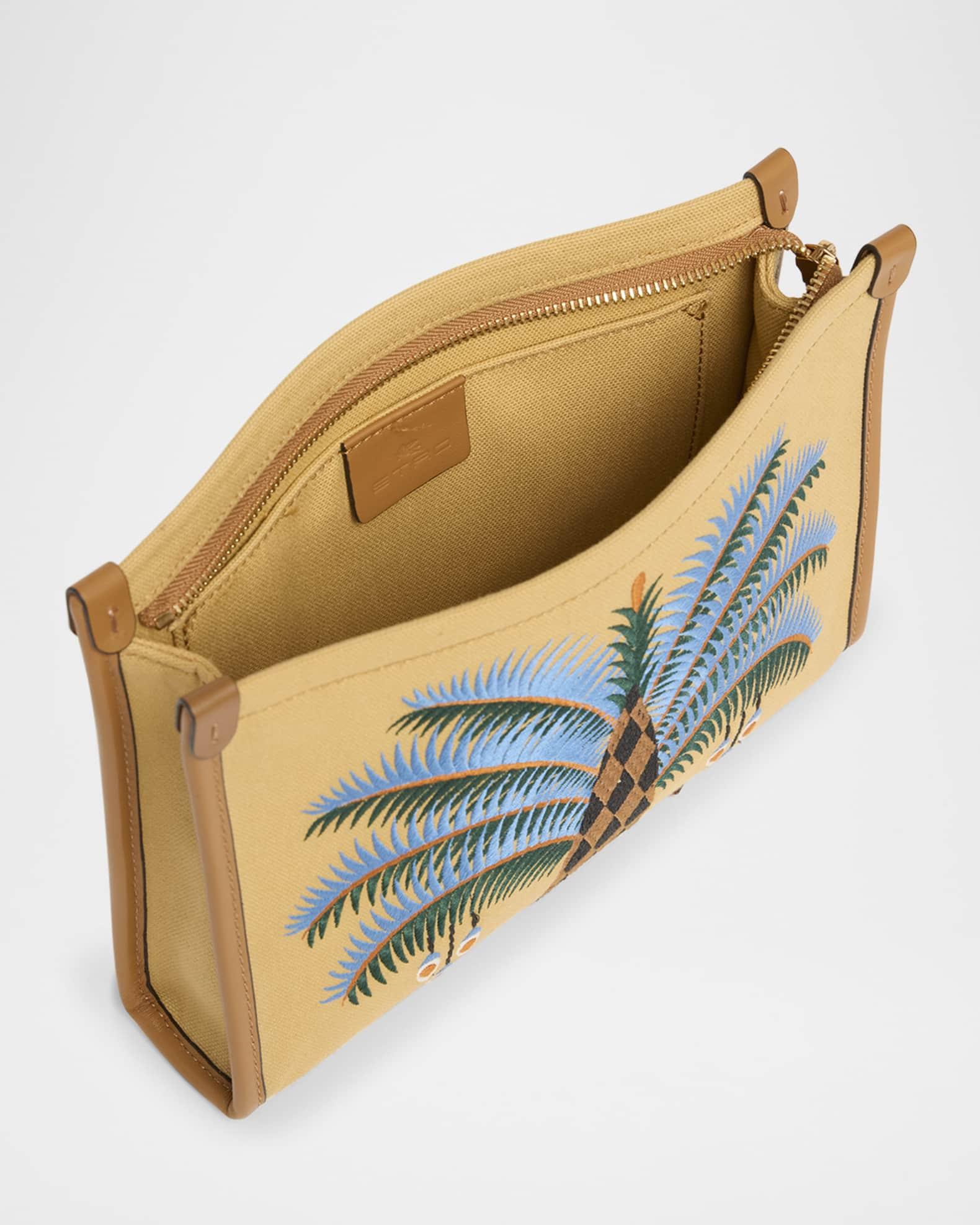 Embroidered Canvas Pouch Bag Product Image