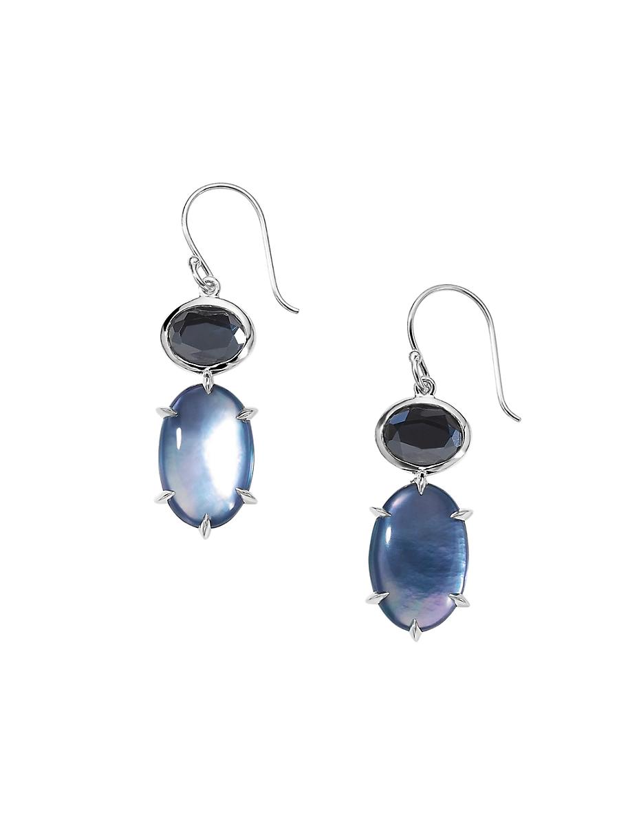 Womens Luce Sterling Silver & Multi-Stone Double-Drop Earrings Product Image