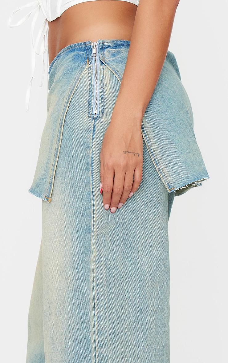 Shape Denim Skirt Look Jeans Product Image