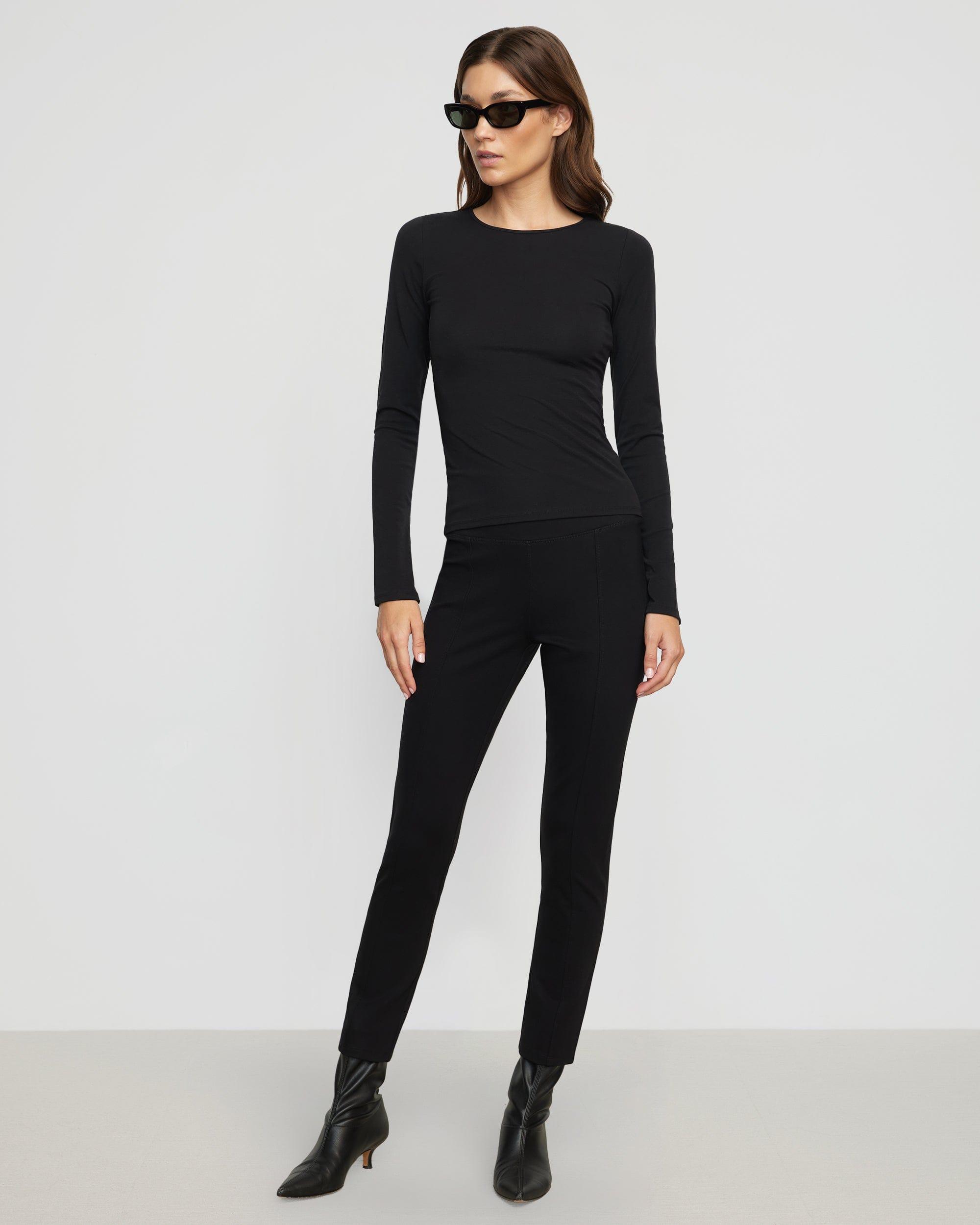 Ronit Zipper-Sleeve Crew-Neck Tee Product Image