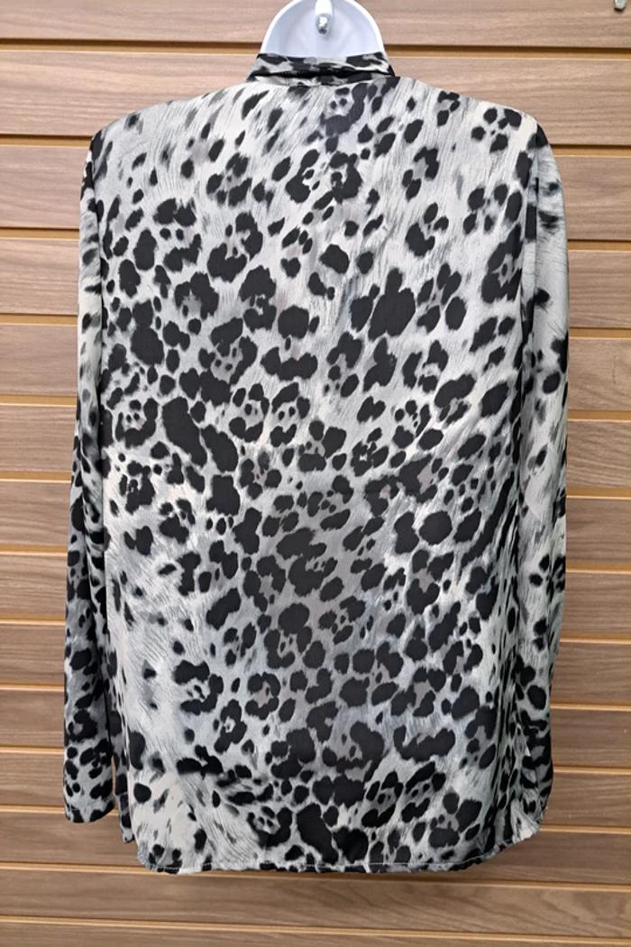 Open Leopard Blazer Product Image