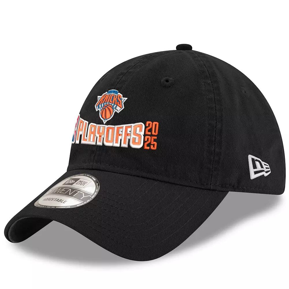 Men's Black New York Knicks 2025 NBA Playoffs 9TWENTY Adjustable Hat Product Image