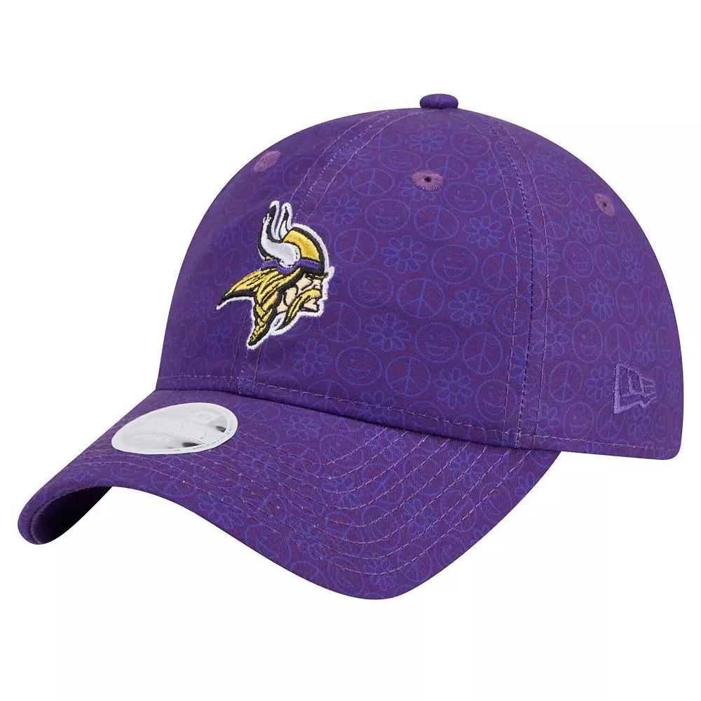 Women's New Era Purple Minnesota Vikings Smiley 9TWENTY Adjustable Hat Product Image