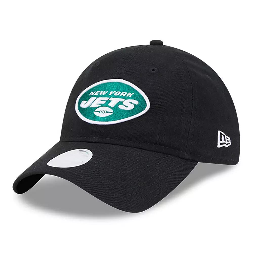 Women's New Era  Black New York Jets  Main Core Classic 2.0 9TWENTY Adjustable Hat Product Image