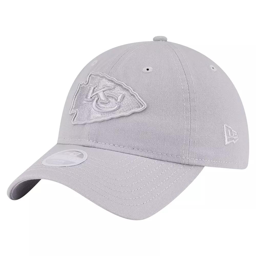 Women's New Era Gray Kansas City Chiefs Color Pack 9TWENTY Adjustable Hat, Grey Product Image