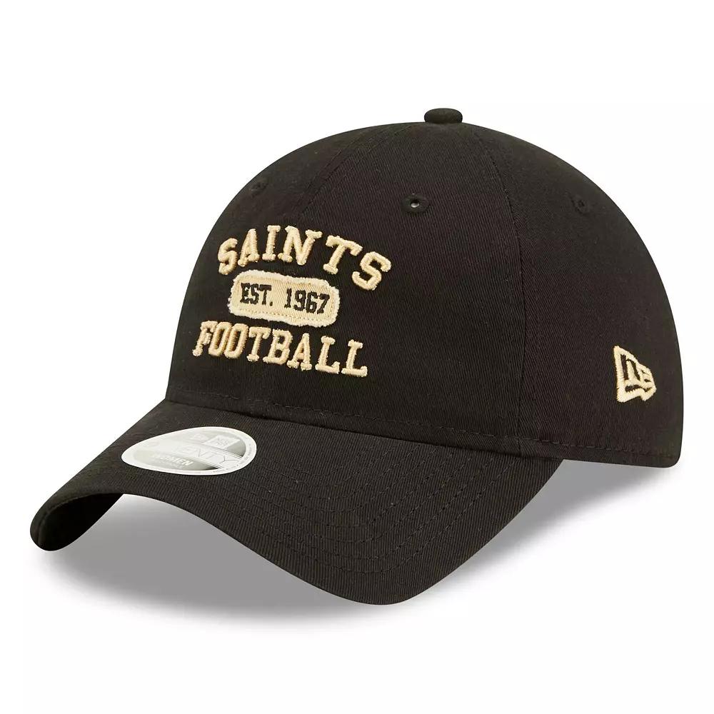 Women's New Era Black New Orleans Saints Formed 9TWENTY Adjustable Hat Product Image