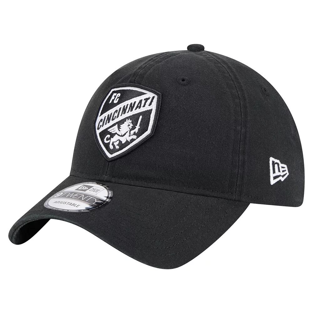 Mens New Era Black FC Cincinnati 2025 Kickoff 9TWENTY Adjustable Hat Product Image