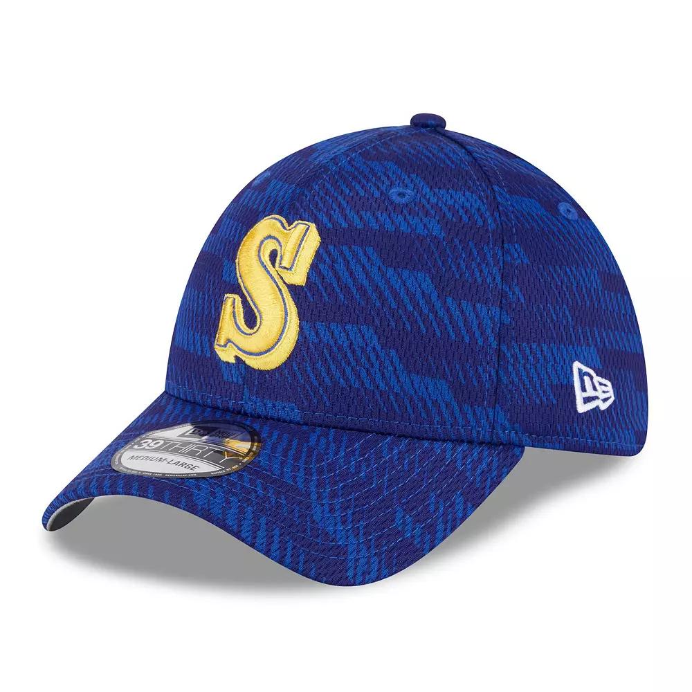 Men's New Era Royal Seattle Mariners 2025 MLB Clubhouse 39THIRTY Flex Hat, Size: Small/Medium, Blue Product Image