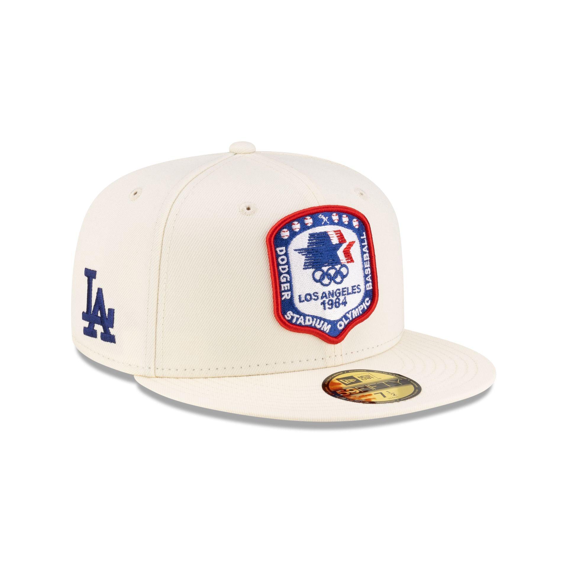 Los Angeles Dodgers 1984 Olympics Chrome White 59FIFTY Fitted Hat Male Product Image