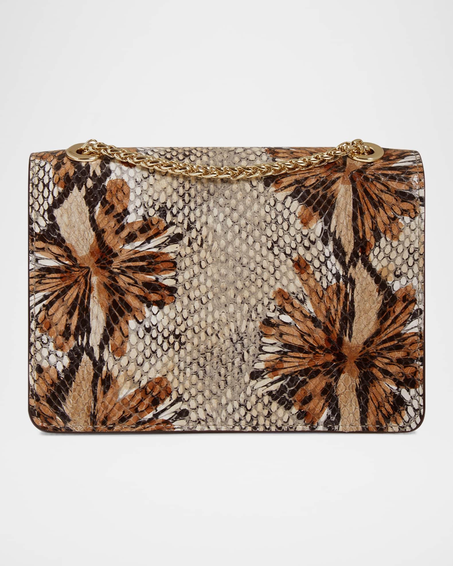 East-West Mini Snake-Embossed Leather Crossbody Bag Product Image