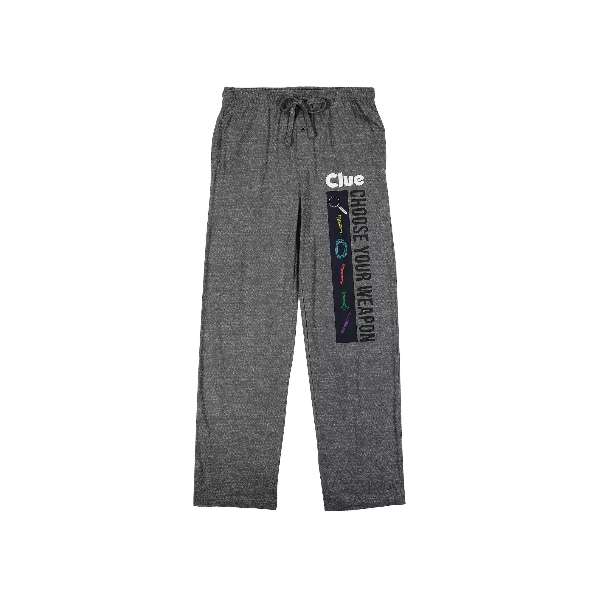Men's Clue "Choose Your Weapon" Pajama Pants,  Product Image