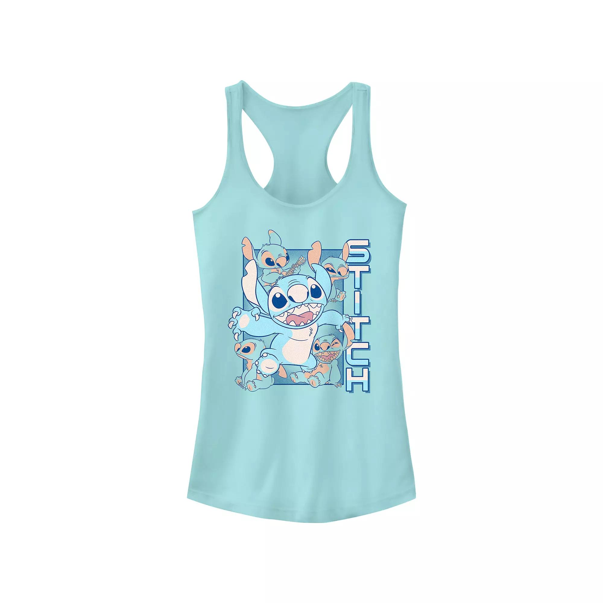 Disney's Lilo & Stitch Multiplied Juniors' Racerback Tank Top, Girl's, Size: Medium, Cancun Product Image