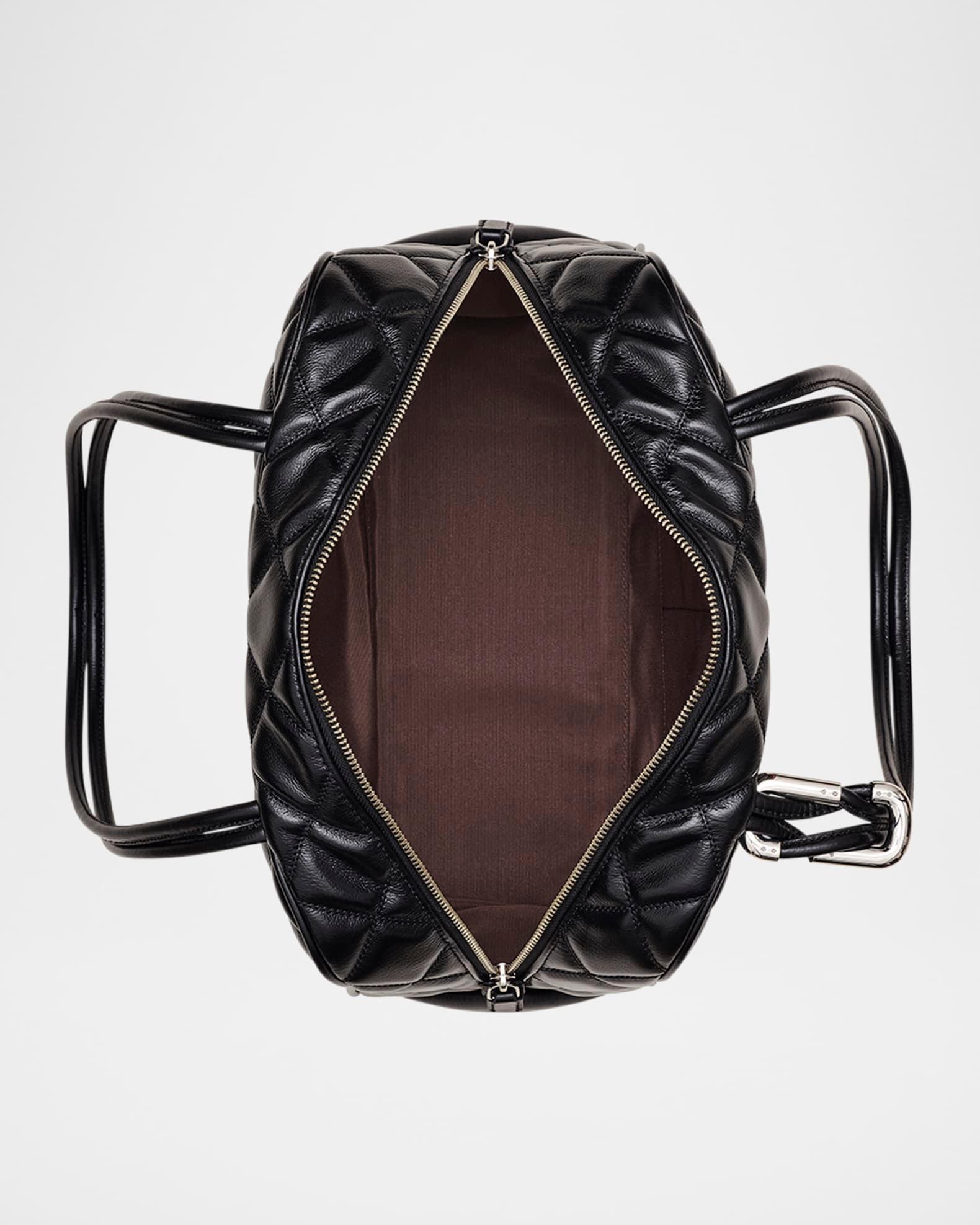 The Dual Quilted Leather Satchel Bag  Product Image