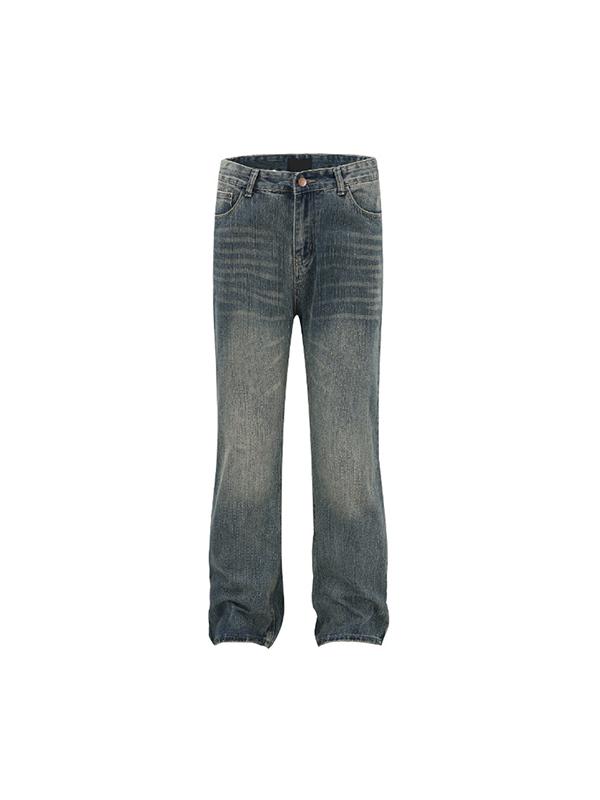 Tide Wash Distressed Flare Jeans Product Image