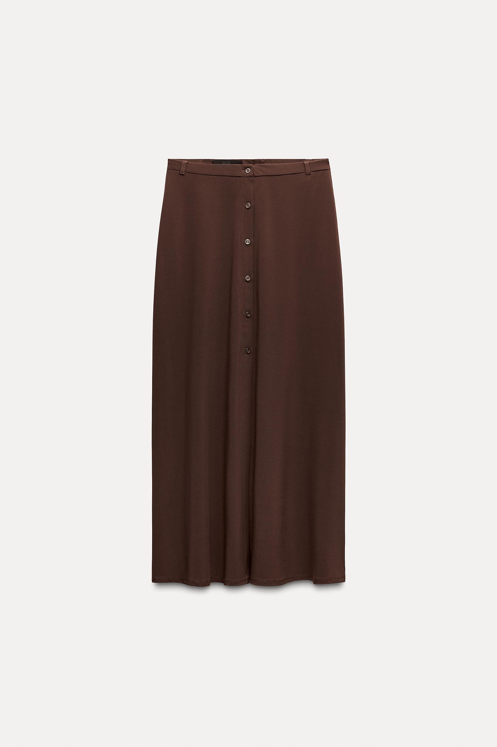 MIDI SKIRT WITH BUTTONS Product Image