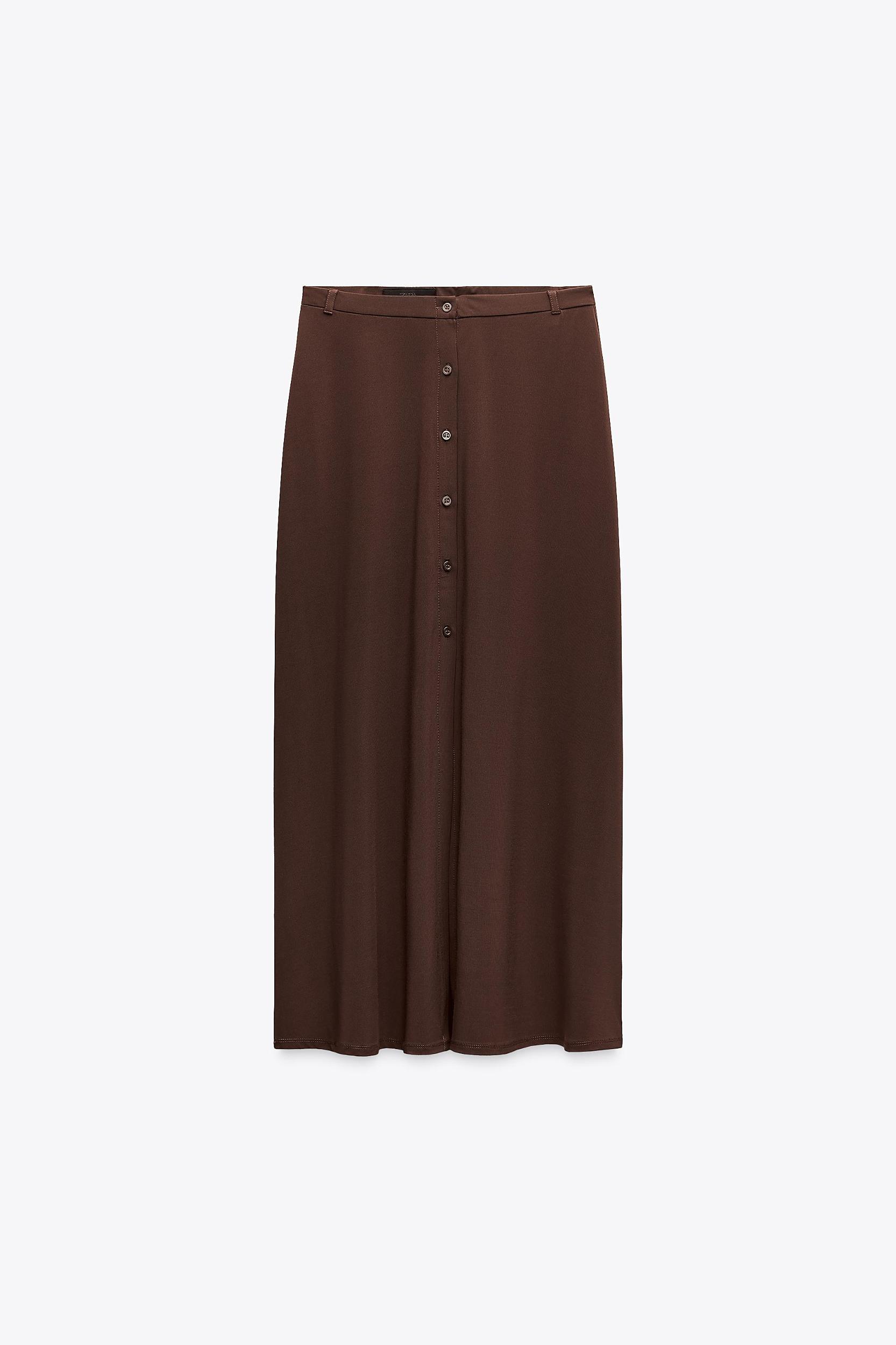 MIDI SKIRT WITH BUTTONS Product Image