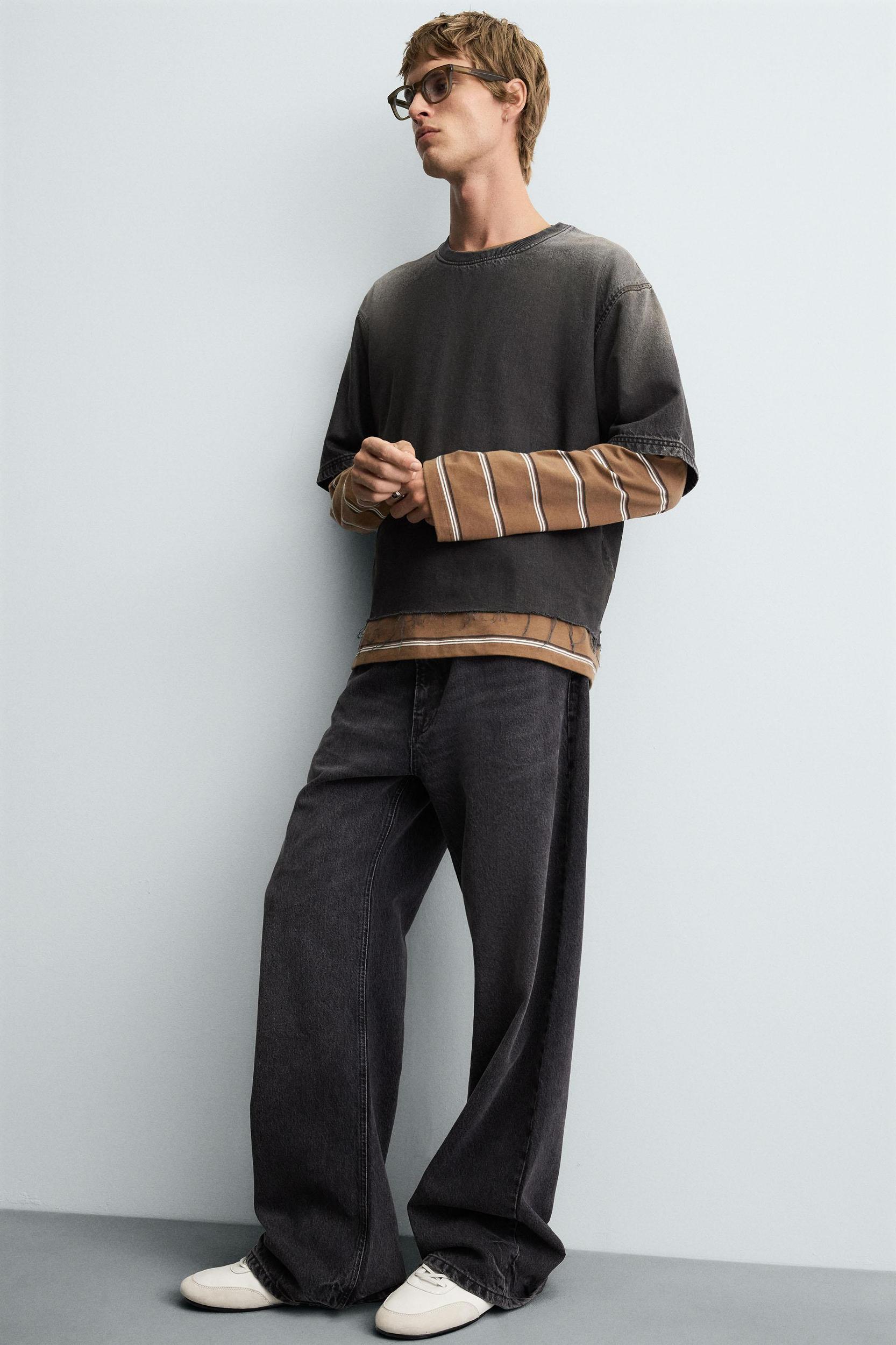 WASHED DENIM T-SHIRT Product Image