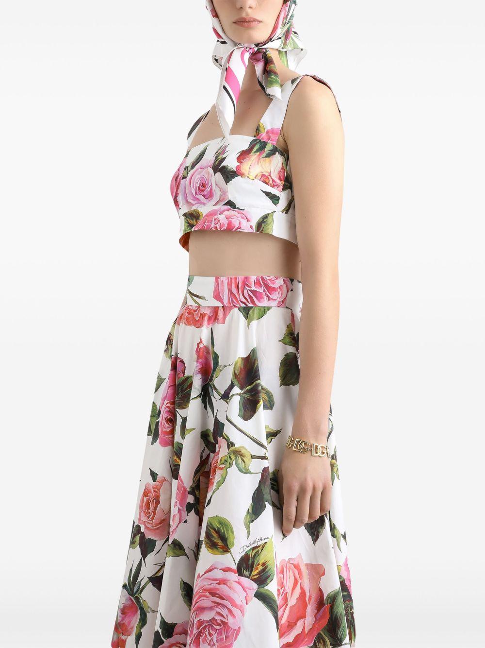 floral-print midi skirt Product Image