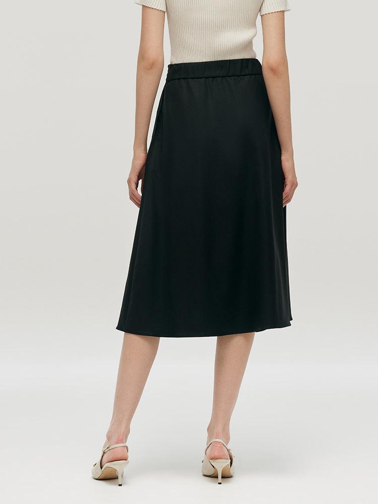 Worsted Woolen Mid-Calf Women Skirt Product Image